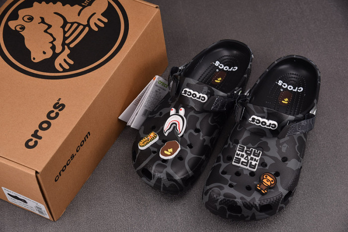 Cr0c5 classic clog a bathing ape abc copshoe bp-222