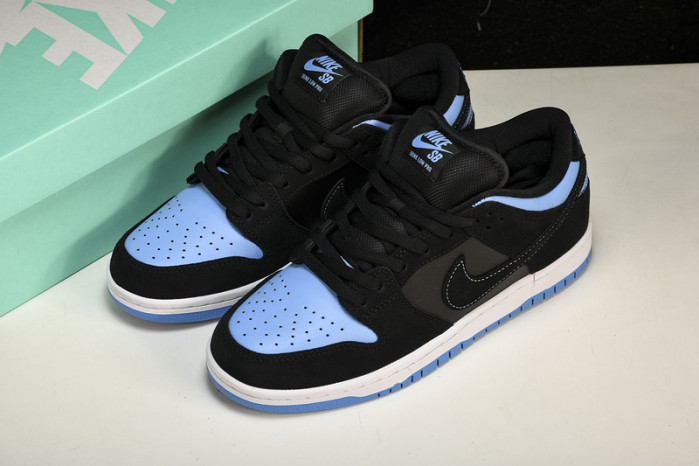 nike sb dunk low black university blue - 304292-048