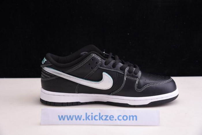 nike sb dunk lof Di*m*nd s*pply co black Di*m*nd bv1310-001