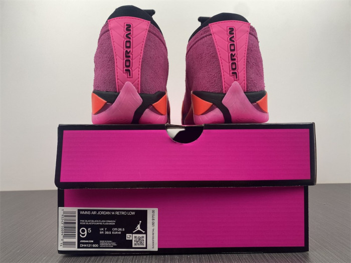 jordan 14 retro low shocking pink (w) - dh4121-600