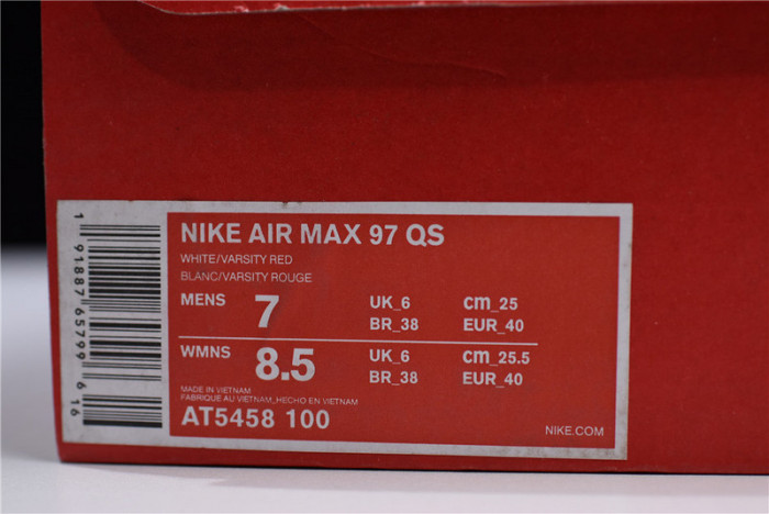 nike air max 97 white silver | at5458-100