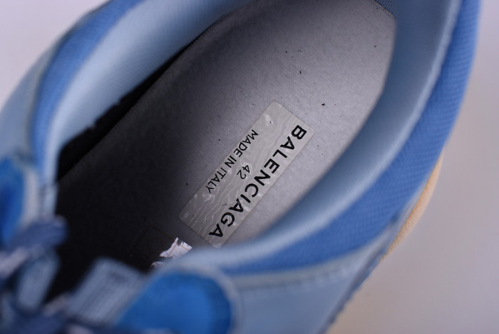 bl 17fw triple s“cream” washed show snea grey mens 483513w06e