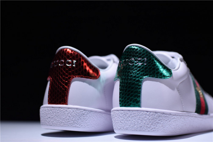 gc ace embroidered low-top sneaker white with bee