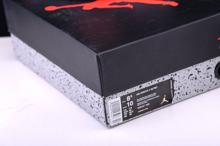 jordan 4 bred/ black cement (2019) - 308497-060